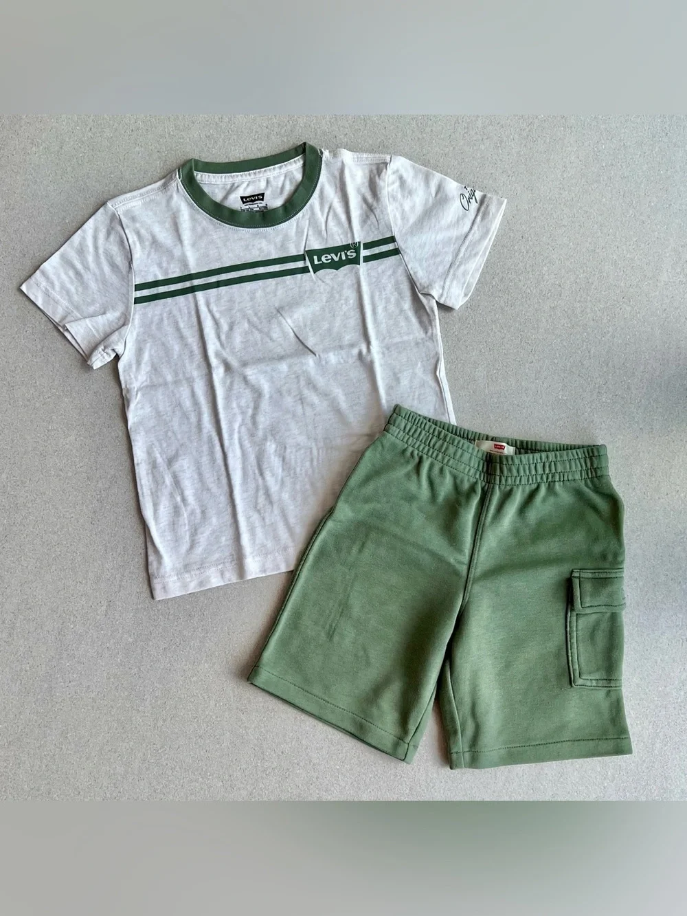 Boy clothes bundle: 3 sets of matching t-shirts & shorts